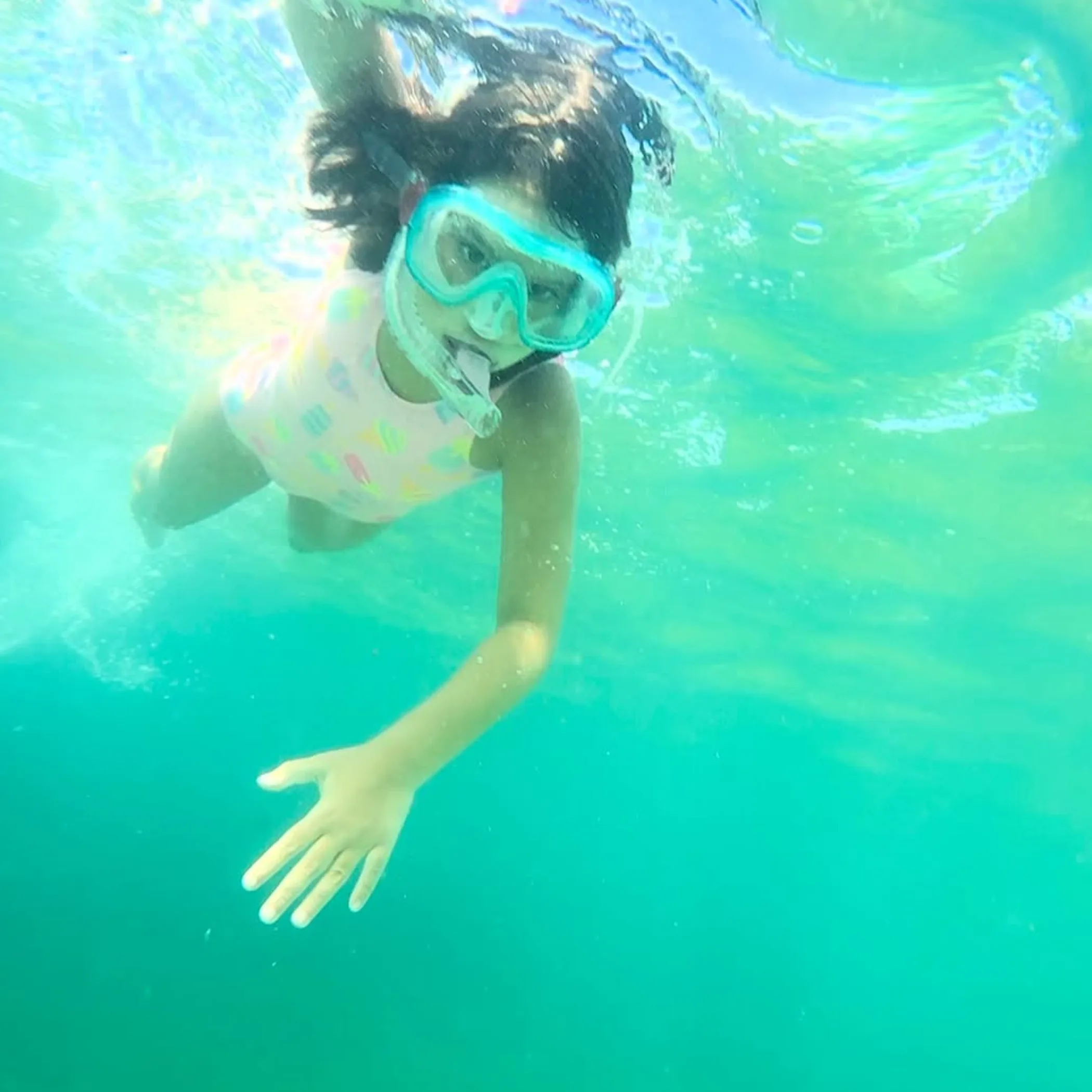 clear underwater snorkeling scene