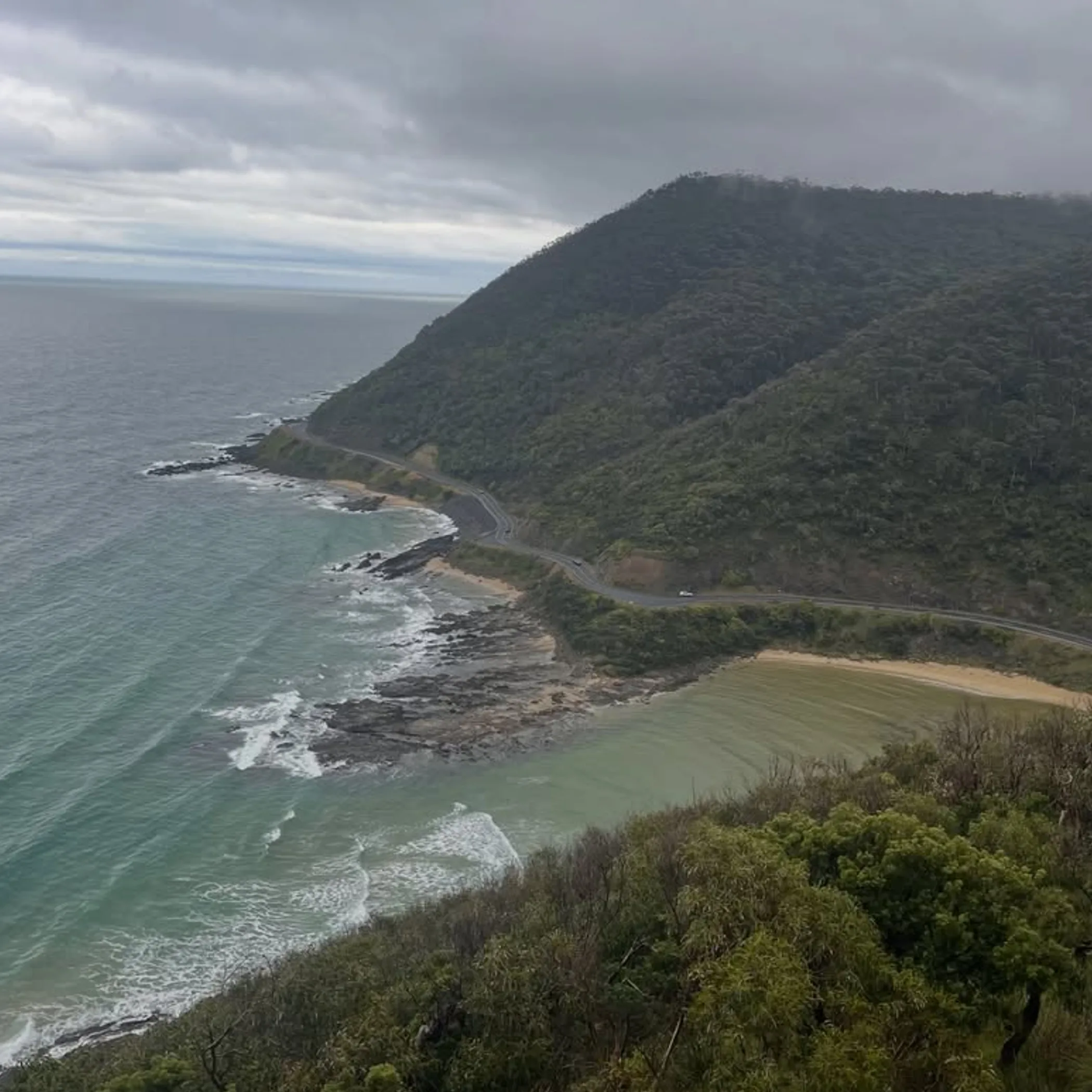great ocean road coastline winter weather